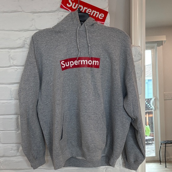 Supermom Hoodie in Gray - Picture 2 of 5